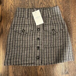 Sezane A-line mini skirt